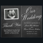 The Fancy Chalkboard Wedding Collection Programs<br><div class="desc">The Fancy Chalkboard Wedding Collection Booklet Style Program Templates.

Please click the "Customise it" button to make any adjustments to the wording layout.</div>