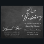 The Fancy Chalkboard Wedding Collection Programs<br><div class="desc">The Fancy Chalkboard Wedding Collection Booklet Style Program Templates.

Please click the "Customise it" button to make any adjustments to the wording layout.</div>