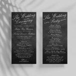 The Fancy Chalkboard Wedding Collection Programs<br><div class="desc">The Fancy Chalkboard Wedding Collection Program Card Templates.</div>