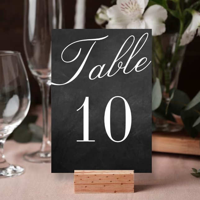 The Fancy Chalkboard Wedding Collection Table Number (Creator Uploaded)