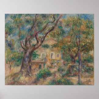 The Farm at Les Collettes, Cagnes Auguste Renoir Poster