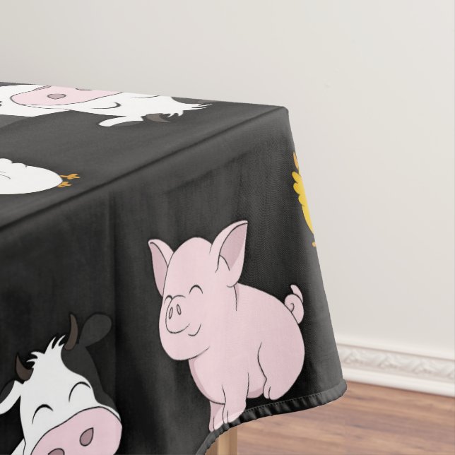 The Farm Pattern Tablecloth (In Situ)