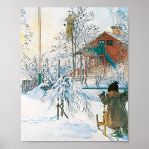 The Farmhouse And Washhouse By Carl Larsson Poster