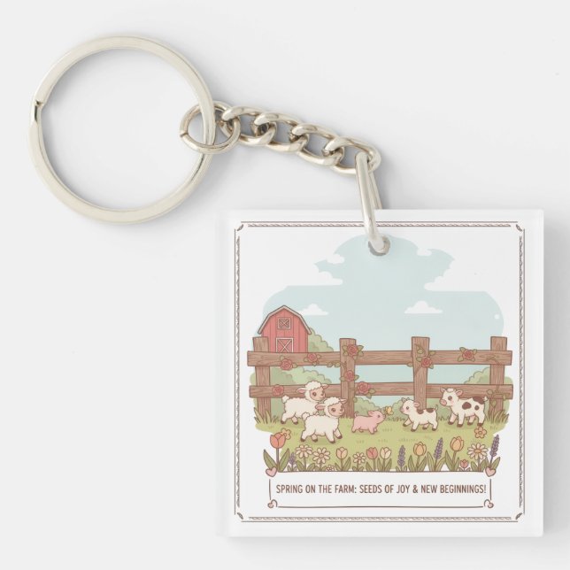 the farms animals  key ring (Front)