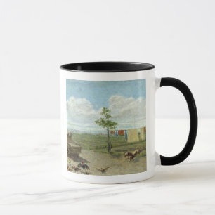 The Farmyard (oil on canvas) Mug