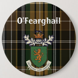 The Farrell Clan of Ireland coat of arms & tartan 6 Cm Round Badge