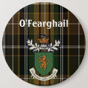 The Farrell Clan of Ireland coat of arms & tartan 6 Cm Round Badge