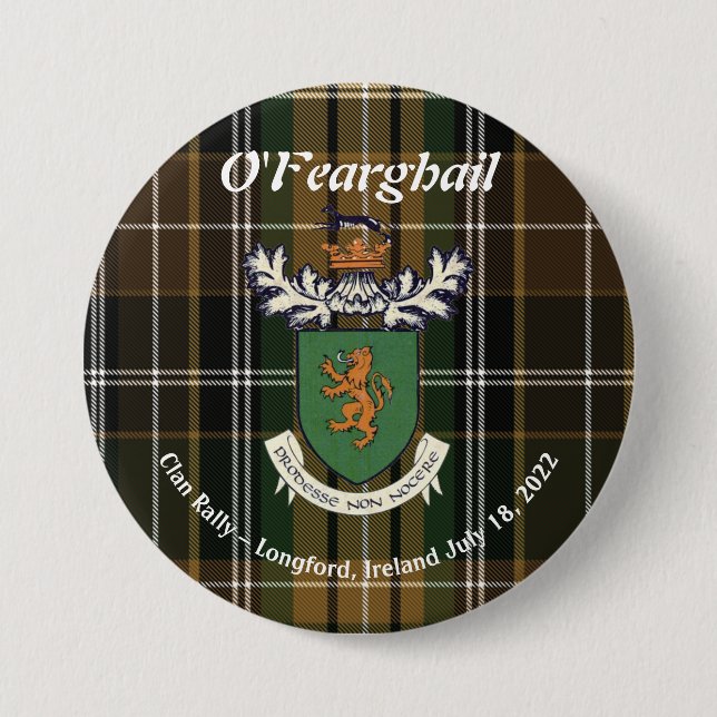 The Farrell Clan of Ireland Rally 2022 Button (Front)