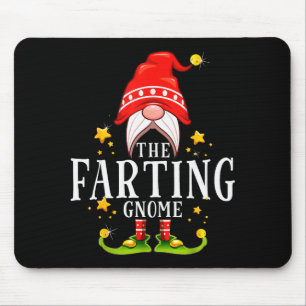 The Farting Gnome Christmas Matching  Mouse Pad