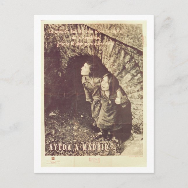 The fascist aviation_Propaganda Poster Postcard (Front)