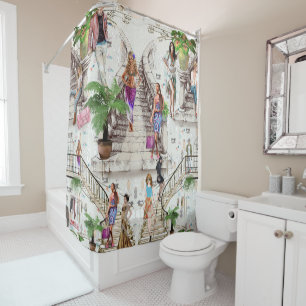 The Fashion designer Shower Curtain