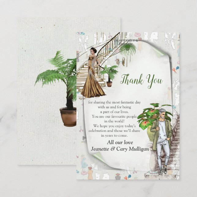 The Fashion Designers  RSVP Card (Front/Back)