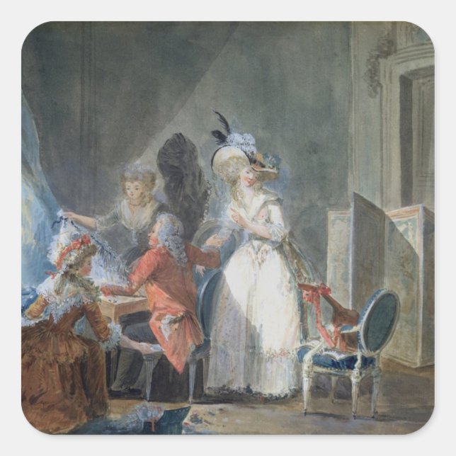 The Fashion Seller Square Sticker (Front)