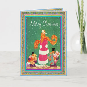 The Fashionable Mrs. Claus Holiday Card