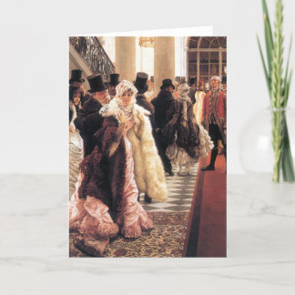 The fashionable woman by James Tissot Card