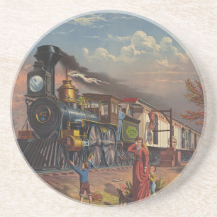 The Fast Mail Postal Service Train From 1875 Coaster