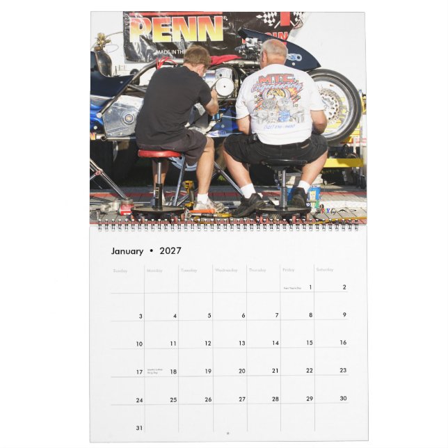The Fastest Dragbike On The Planet... Sponsor Calendar (Jan 2027)