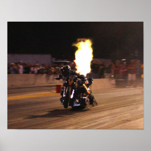 "The Fastest Top Fuel Drag Bike On The Planet" Poster