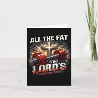 The fat is lords gym christian workout dumbbell card