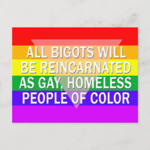 The Fate of Bigots postcard