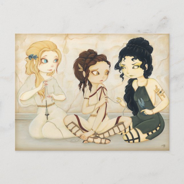 The Fates- Greek mythology Post Card (Front)