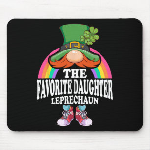 The Favourite Daughter Leprechaun St Patricks Day Mouse Pad