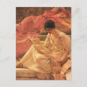 The Favourite Poet Lawrence Alma-Tadema 1888 Postcard