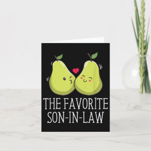 The Favourite Son-in-law Groom Funny Husband To Be Card