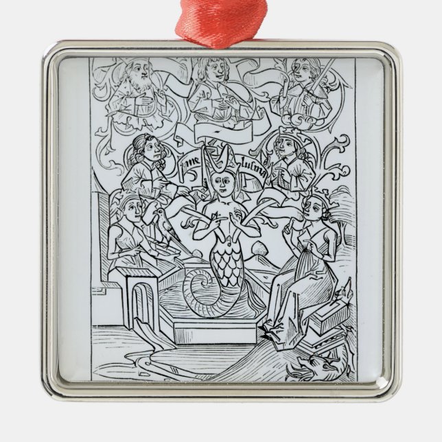 The Fay Melusine Metal Tree Decoration (Front)