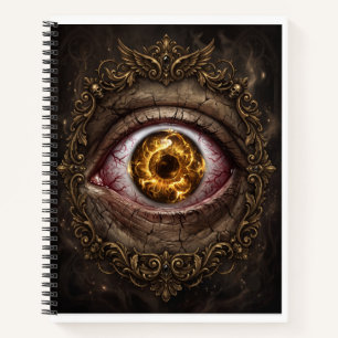 The Fear of Eyes Gothic Horror Eye Dark Halloween Notebook