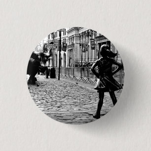 The Fearless Girl 3 Cm Round Badge