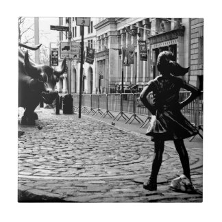 The Fearless Girl Ceramic Tile