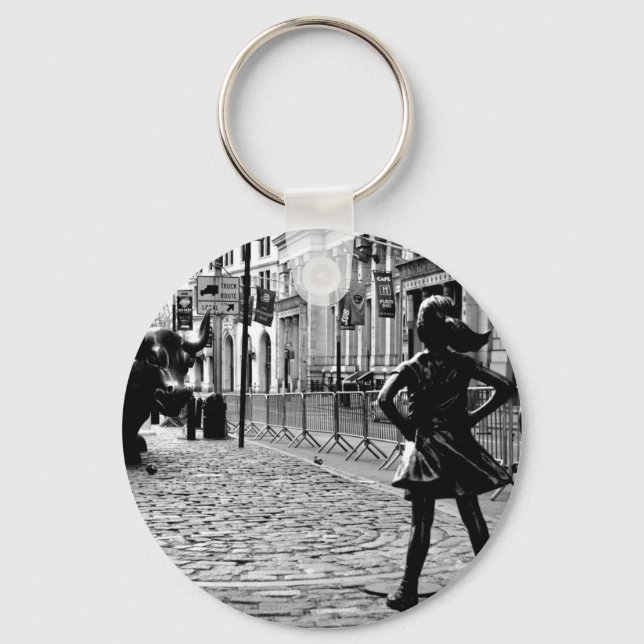 The Fearless Girl Key Ring (Front)