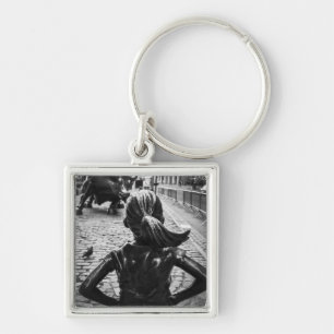 The Fearless Girl  Key Ring