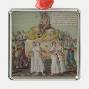 The Feast of Agriculture in 1796 at Paris Metal Ornament