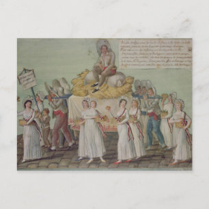 The Feast of Agriculture in 1796 at Paris Postcard