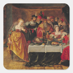 The Feast of Herod Square Sticker