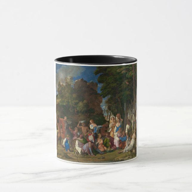 The Feast of the Gods (by Giovanni Bellini) Mug (Center)