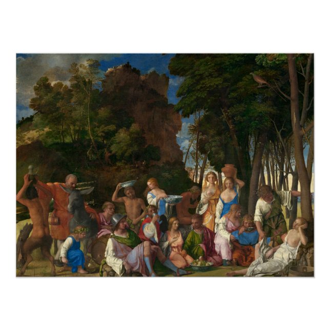 The Feast of the Gods (by Giovanni Bellini) Poster (Front)