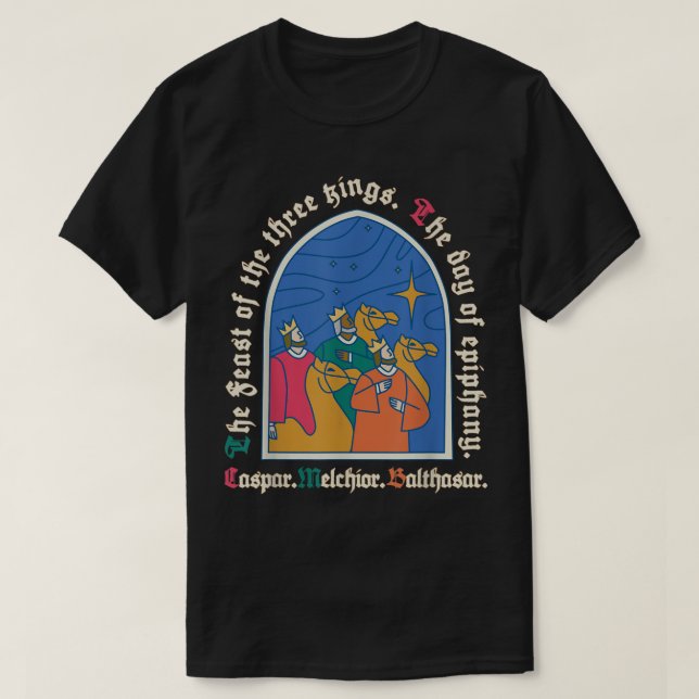 The Feast of the Three Kings, Epiphany Christian H T-Shirt (Design Front)