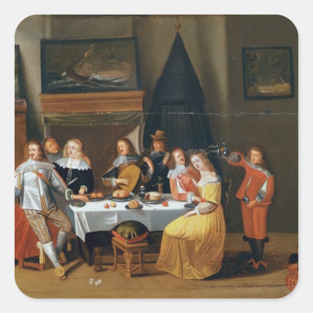 The Feast Square Sticker (Front)