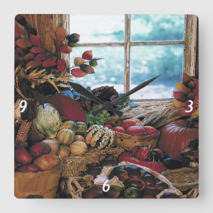 The Feast - Square Wall Clock