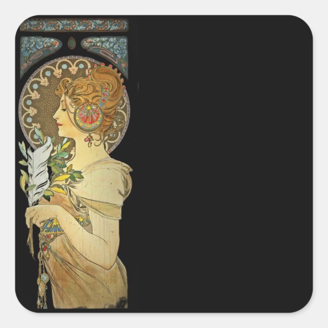 The Feather 1899 Square Sticker (Front)