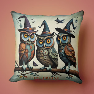 The Feathered Coven  Cushion