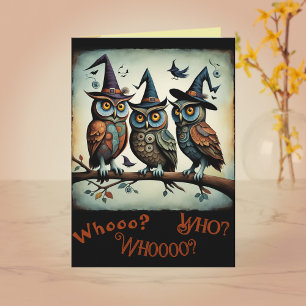 The Feathered Coven Halloween Greeting Card