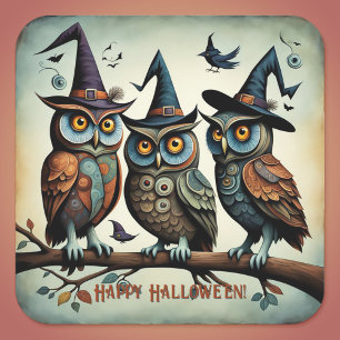 The Feathered Coven Square Sticker