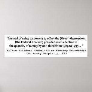 The Federal Reserve & The Great Depression Poster