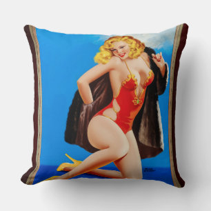 The Feel Of Mink by Peter Driben Cushion