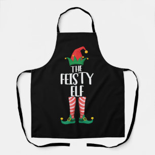 The Feisty Elf Family Matching Group Christmas Gif Apron