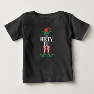 The Feisty Elf Family Matching Group Christmas Gif Baby T-Shirt